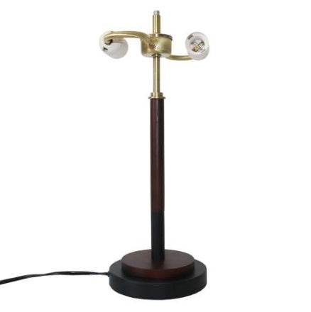 High Quality Hotel European Modern Bed Side Nightstand Decorative Led Table Desk Lamp, Cosmiclume Black Umbrella Shaped Table Lamp - Walnut - Bronze 110V - EX-STOCK Canada