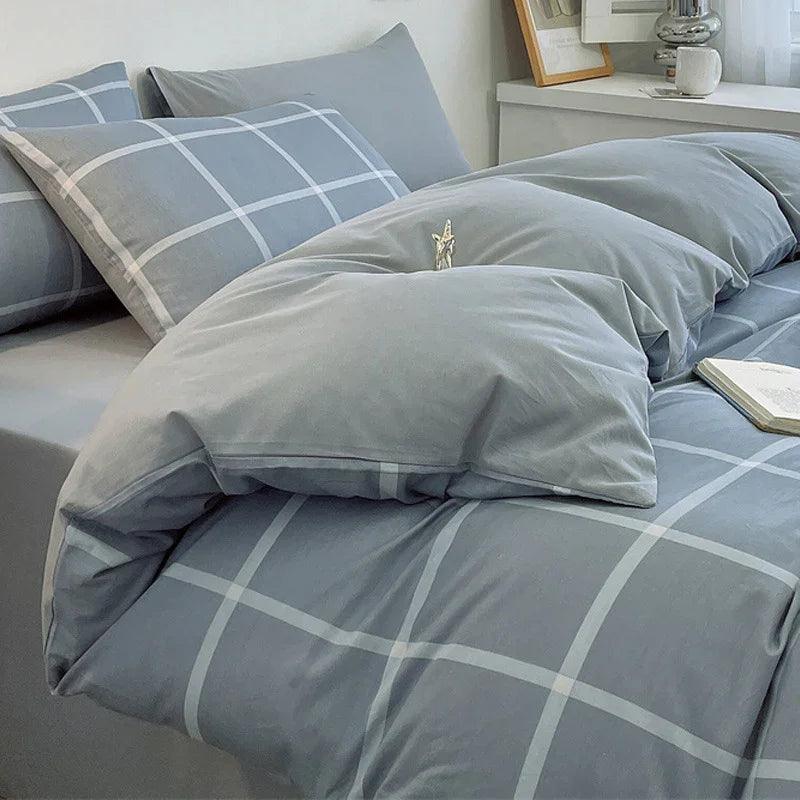 Pure Cotton Class A Four-piece Quilt Cover Household Pure Cotton Bed Sheet Duvet Cover EX-STOCK Canada