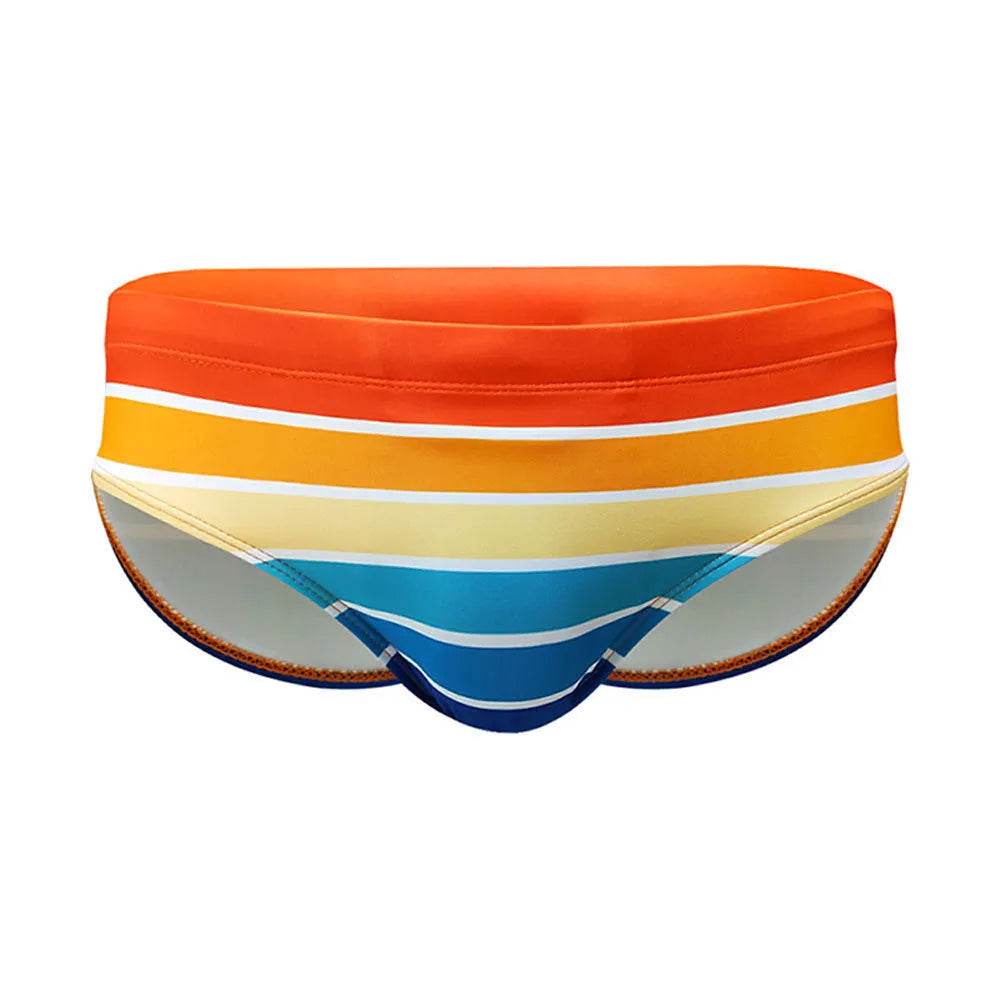 Multi-color Stripe Fashion Trendy Print Holiday Briefs men underwear - EX-STOCK Canada