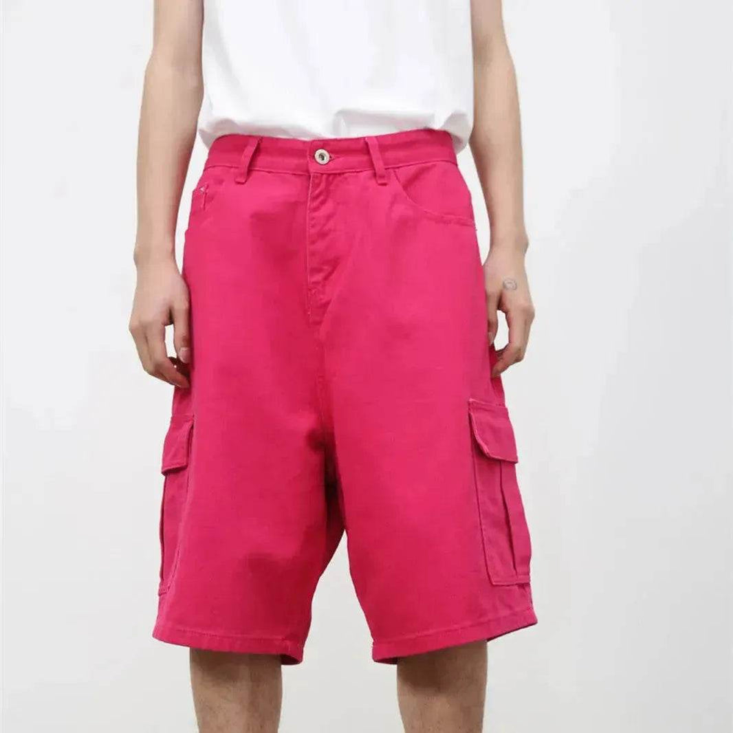 Men's Baggy Dad Shorts Jeans Denim Summer New Straight Wide-leg Workwear Denim Shorts for Men Loose Leisure All-matching Shorts - EX-STOCK Canada