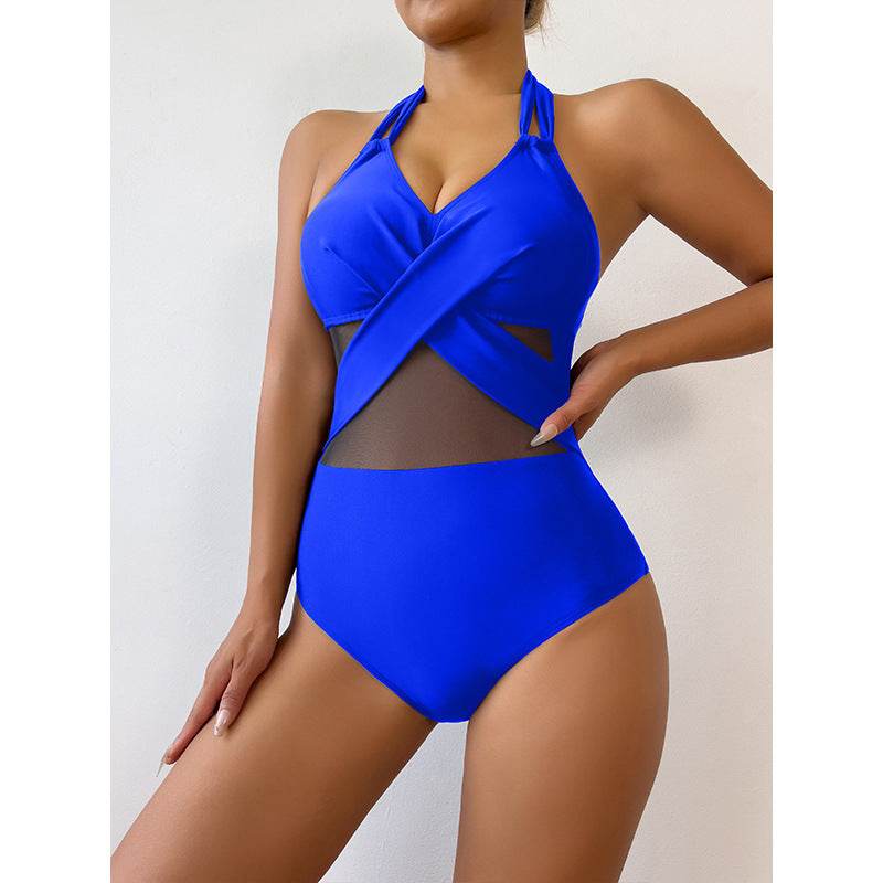 New Fashion One-piece Swimsuit Solid Color - EX-STOCK Canada