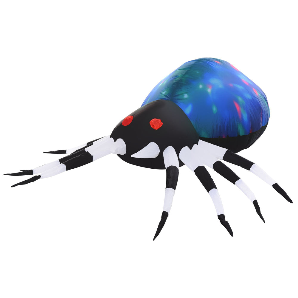 5Ft Long Halloween Giant Scary Spider LED Lighted Airblown Inflatable Lawn Decoration Holiday Season Garden Decor EX-STOCK Canada