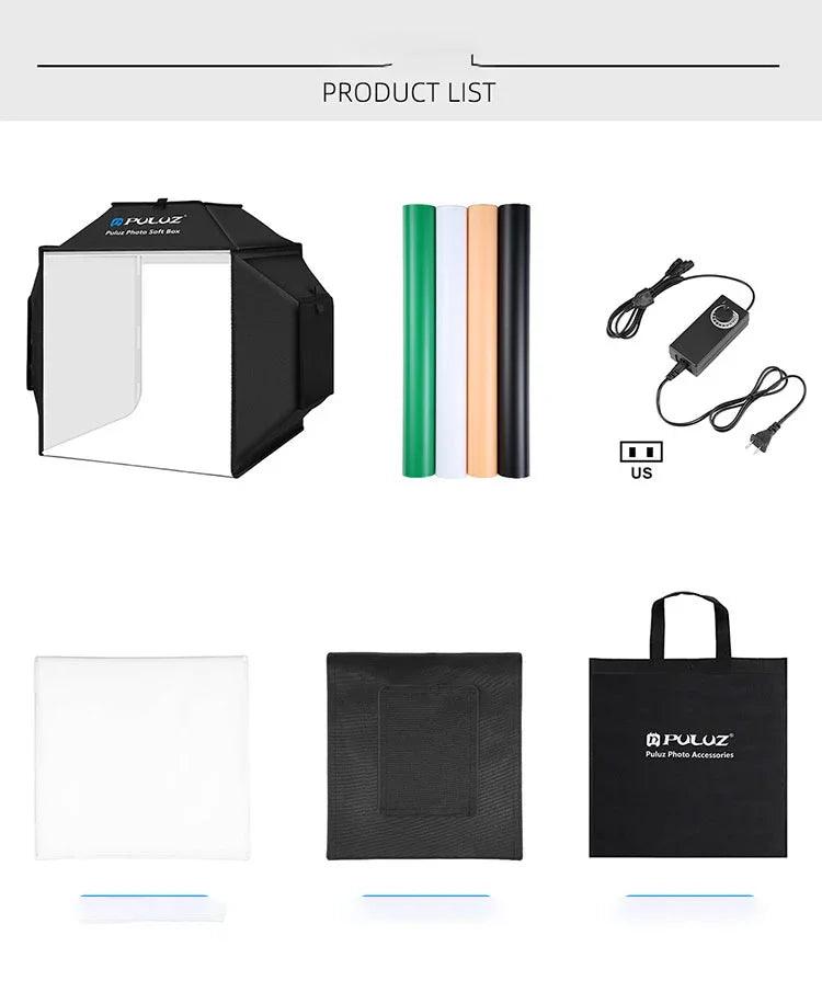 Boîte lumineuse pliable pour photo de produit LED de studio petit 40 cm Lumière de prise simpleEX-STOCK Canada