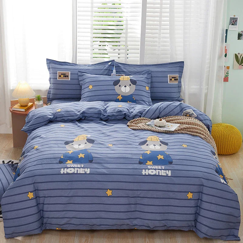 Cartoon Duvet Cover Bedding Bed Sheet Cute Quilt Cover EX-STOCK Canada
