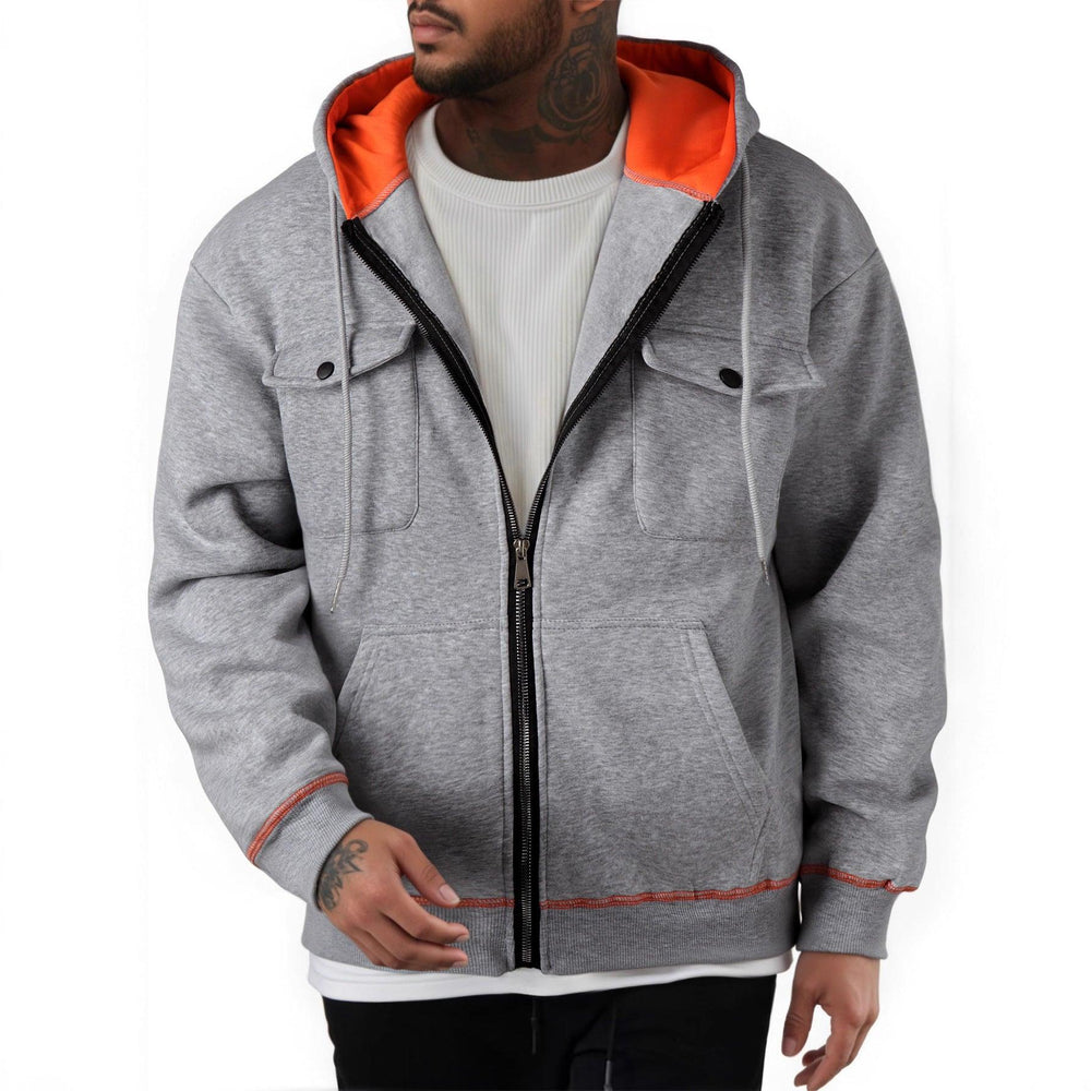 Suéter casual con cremallera para hombre de talla grandeEX-STOCK Canada