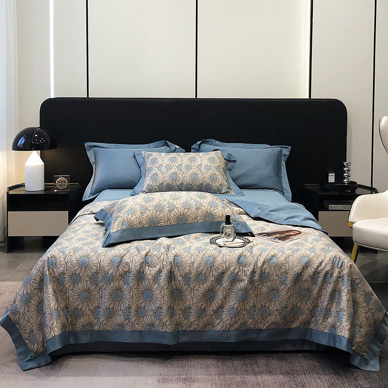 Tencel Summer Duvet Four-piece Washed Silk EX-STOCK Canada