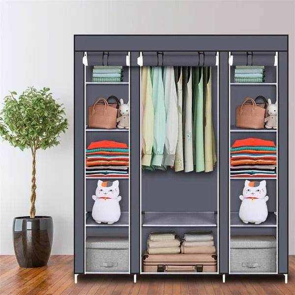 69 Portable Clothes Closet Wardrobe Storage Organizer With Non - EX-STOCK Canada