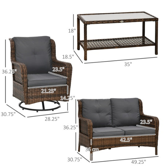 Pieces Patio Furniture Set EX-STOCK Canada