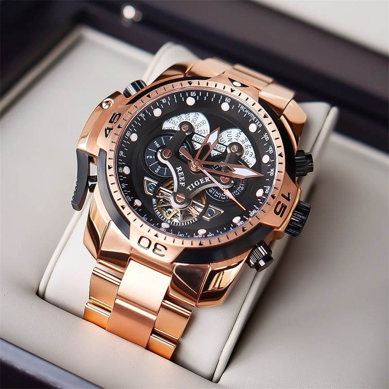 Men's Mechanical Watch Large Dial Waterproof Strong Luminous EX-STOCK Canada