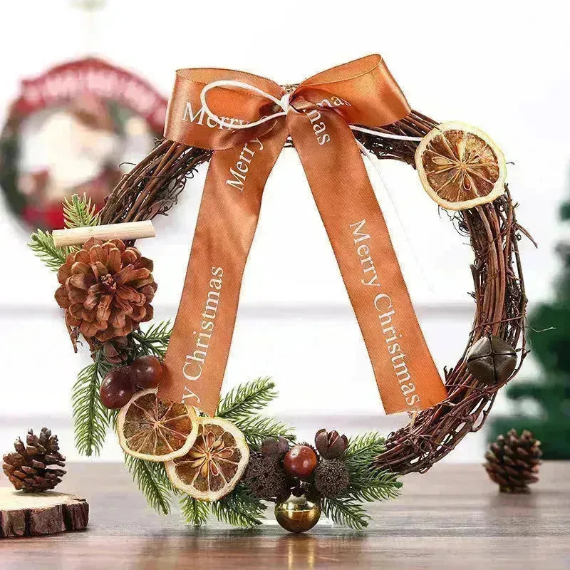 Décorations de Noël cadeaux créatifs, ornements couronnes de Noël