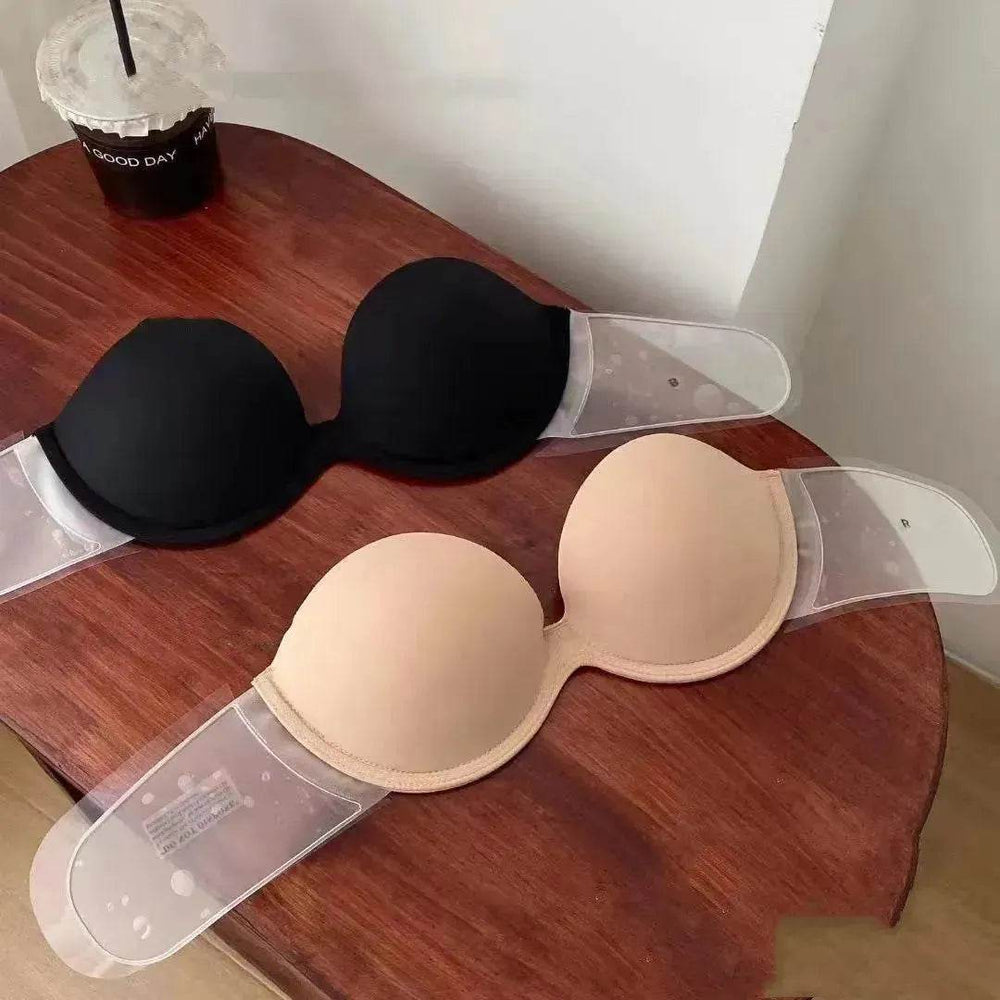 Strapless Bra Beauty Back Chest Stick on bra Push Up Invisible Non-slip Underwear Low back bra - EX-STOCK Canada
