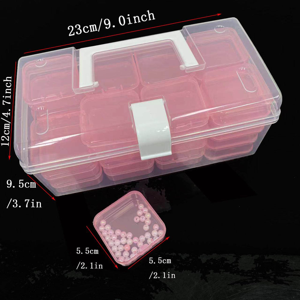 32-grid Transparent Plastic Storage Box Large Capacity Portable - EX-STOCK Canada
