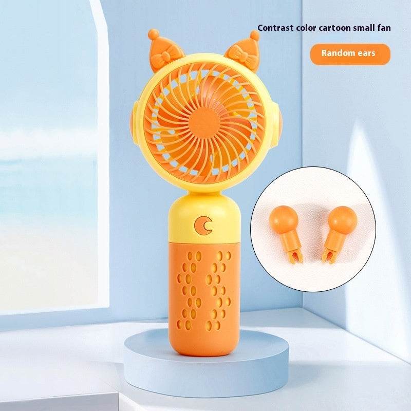 Small Handheld Fan Desktop Cartoon Mini Electric Usb Student Portable Gift - EX-STOCK Canada