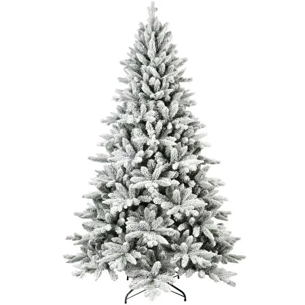 7FT Unlit Christmas Tree, Hinged Artificial Trees 1514 Premium PVC Branches EX-STOCK Canada