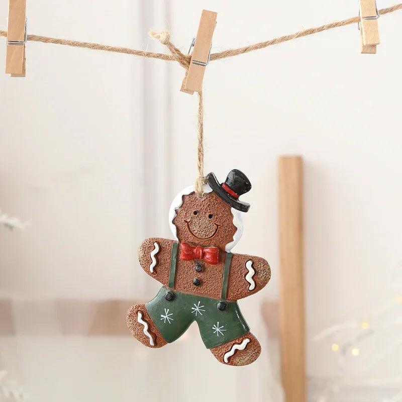 Décorations de Noël Vieux Bonhomme de Neige Bonhomme en Pain d'Épice Petit PendentifEX-STOCK Canada