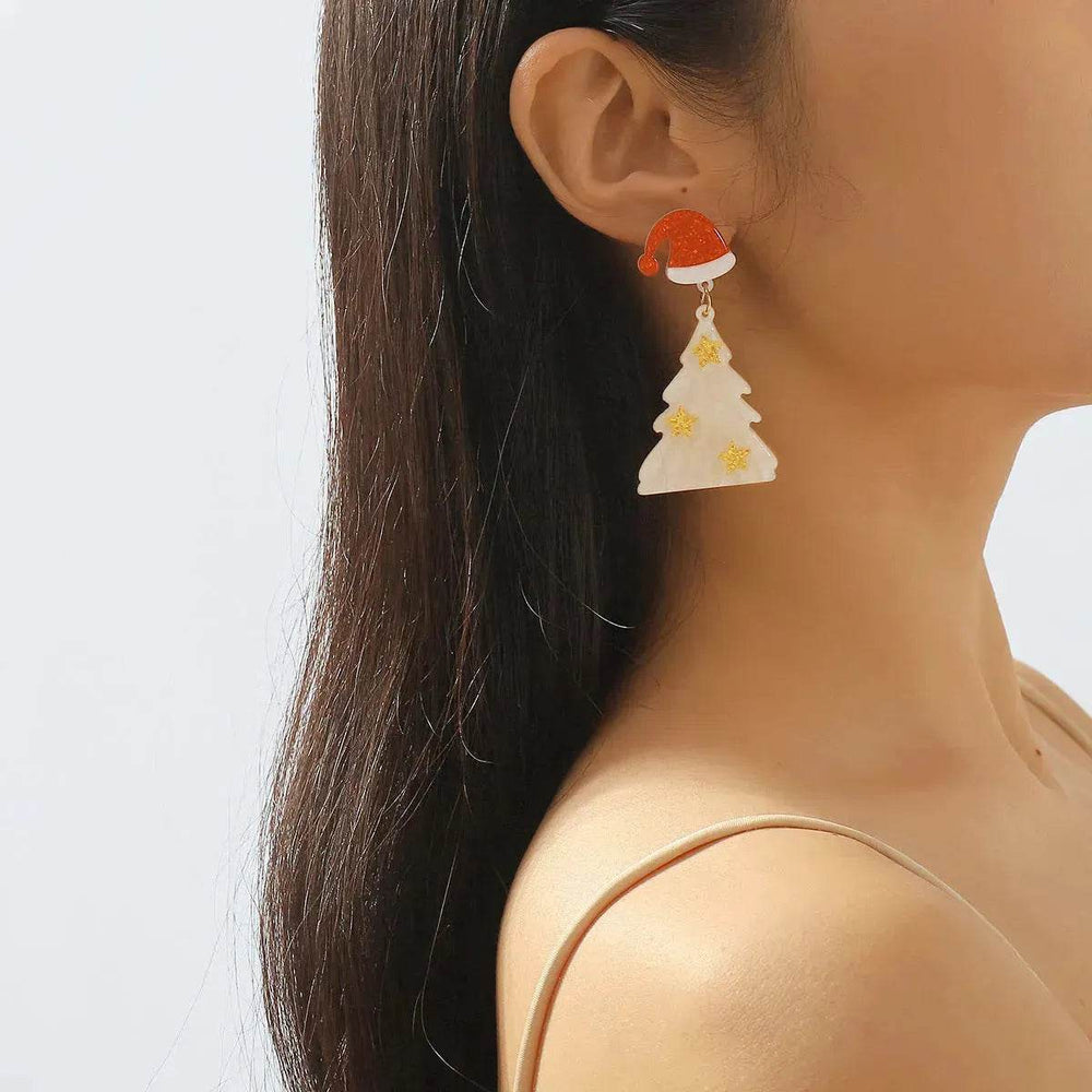 Creative Niche Fashion Temperament Trendy Festive Acrylic Earrings - EX-STOCK Canada