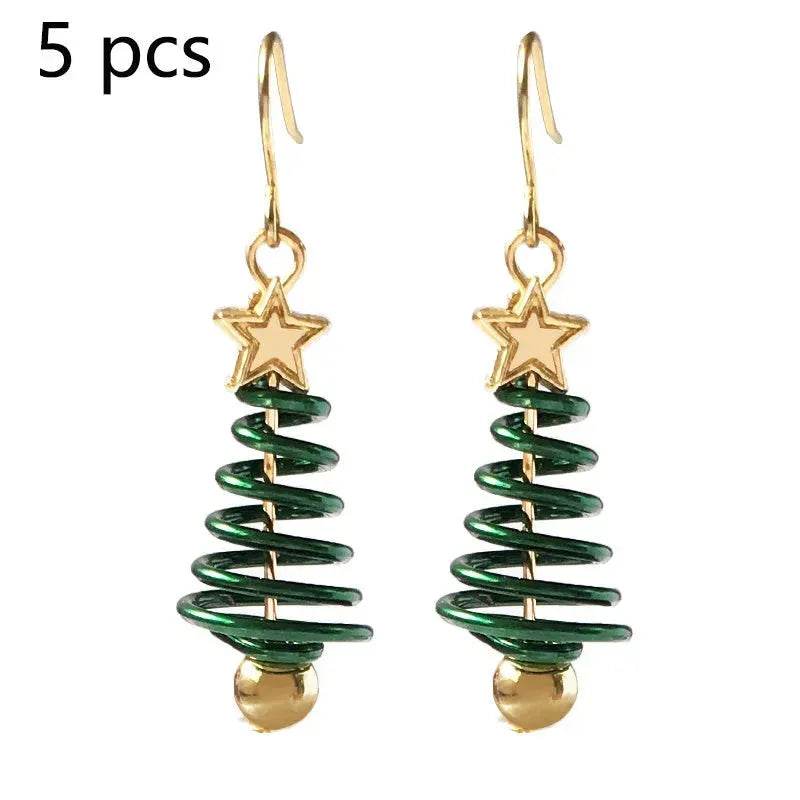 Christmas Earrings Tree Star DIY Earrings - EX-STOCK Canada