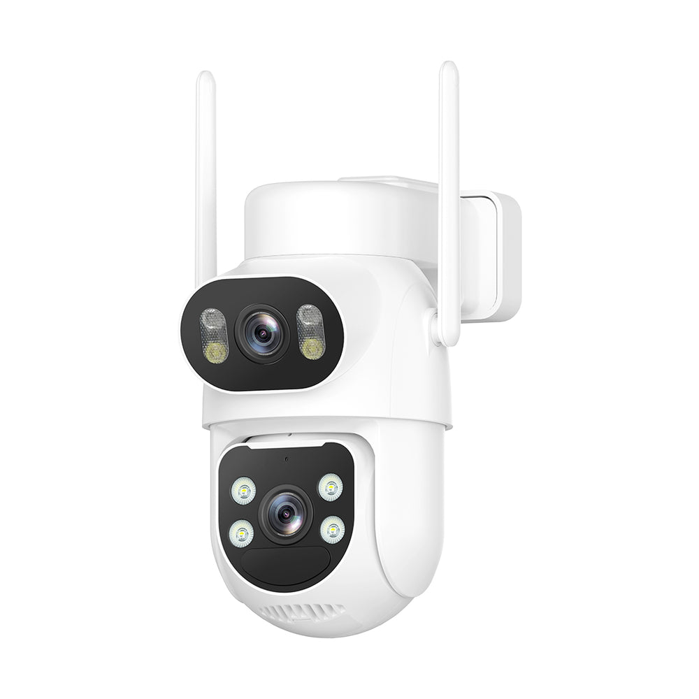 White 4G LTE Outdoor PTZ Security Camera with Solar Panel 7