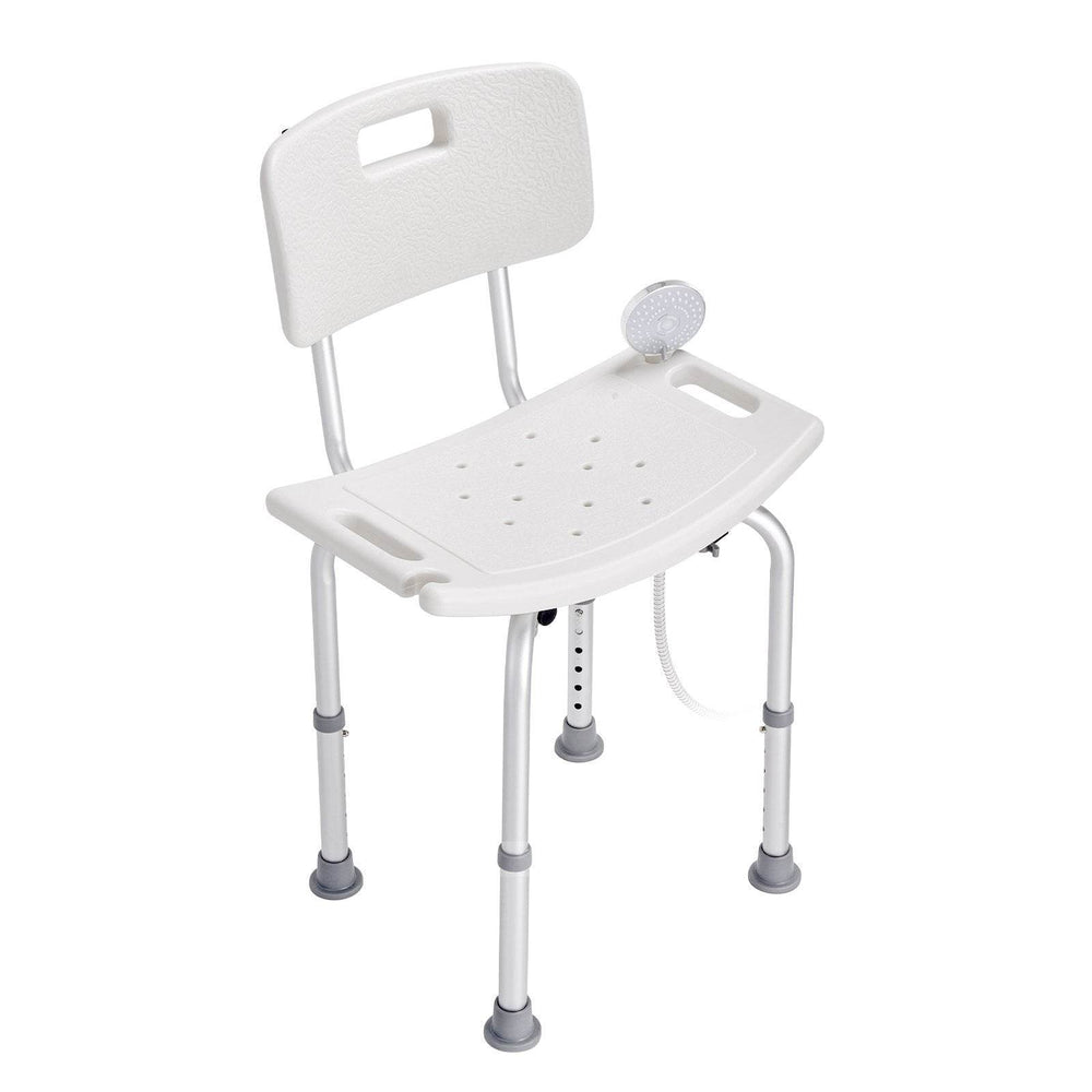 Shower Chair, Shower Seat With Back, Adjustable Height Shower Stool, Shower Chair For Inside Shower Bathtub, Non-slip Bathroom Bench Bath Chair For Elderly Disabled Handicap, 350 Lbs Capacity - EX-STOCK Canada