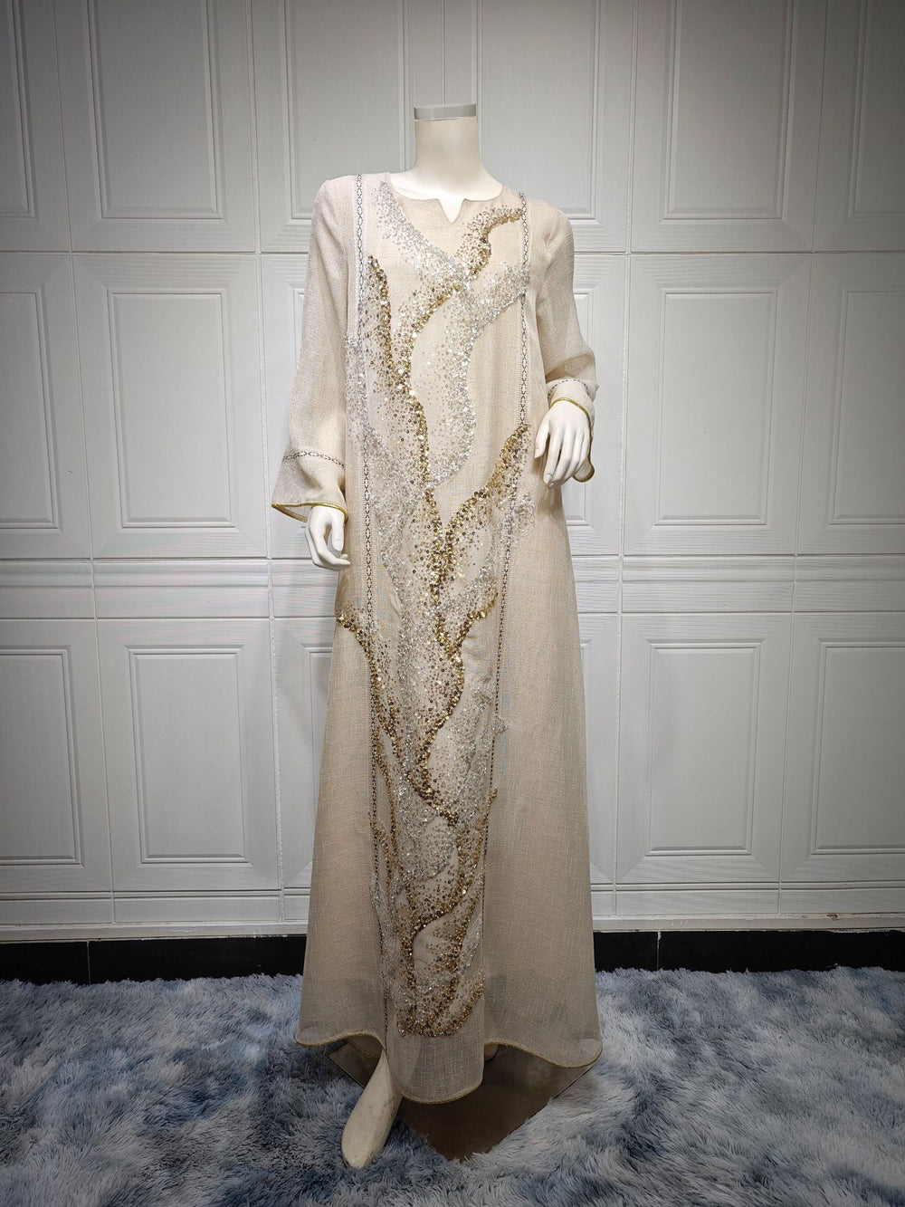 Muslim Robe Sequined Embroidery Dress EX-STOCK Canada