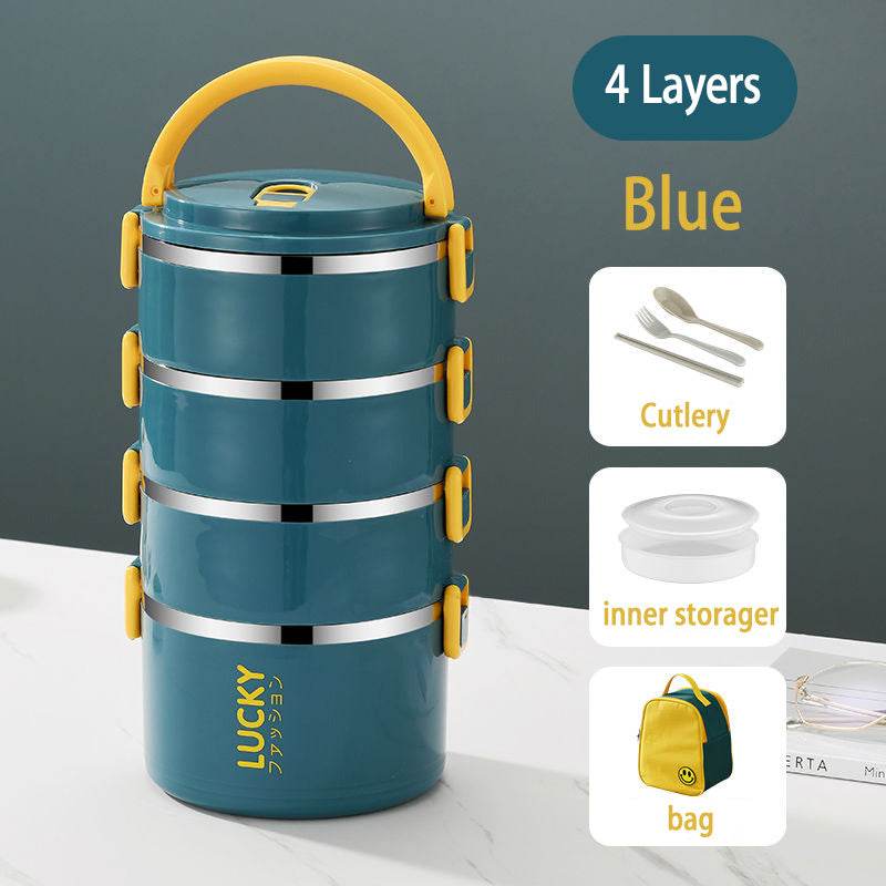 Sealed Multi Layered Thermal Stainless Steel Insulated Lunch box - EX-STOCK Canada
