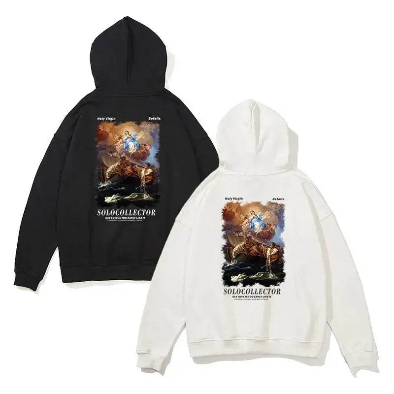 Solo Collector Printed Drawstring Pullover Hoodie Sweatshirt Men - EX-STOCK Canada