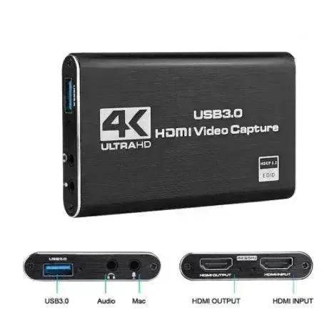 4K HDMI Game Capture Card USB3.0 1080P Capture Card Device For Streaming - EX-STOCK Canada