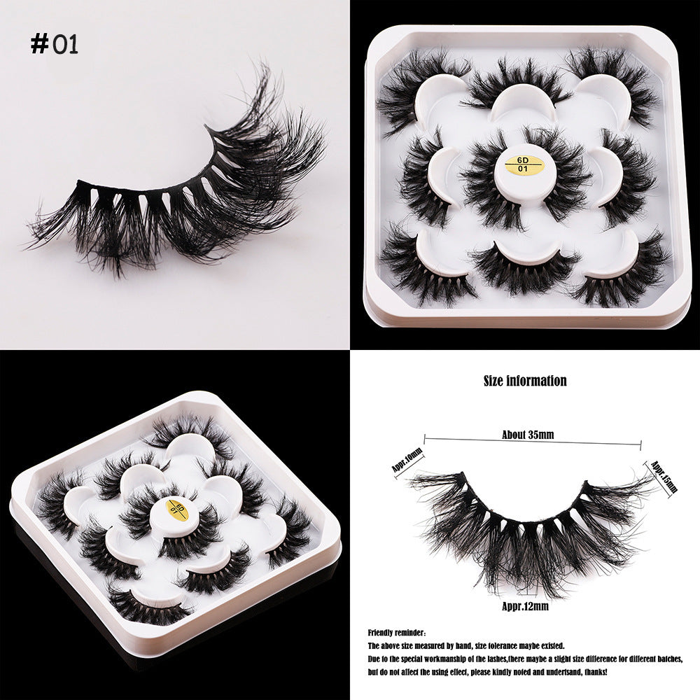 5 Pairs Of Thick False Eyelashes EX-STOCK Canada