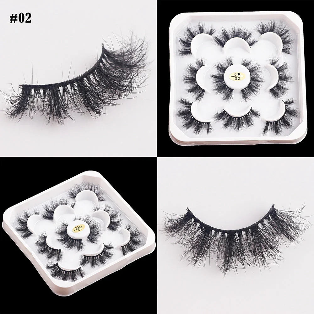 5 Pairs Of Thick False Eyelashes EX-STOCK Canada