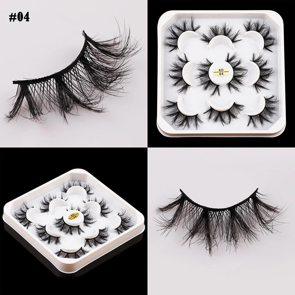 5 Pairs Of Thick False Eyelashes EX-STOCK Canada