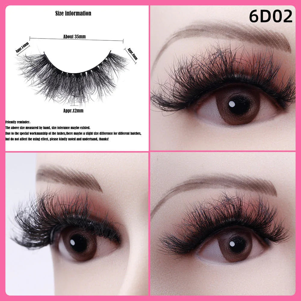 5 Pairs Of Thick False Eyelashes EX-STOCK Canada