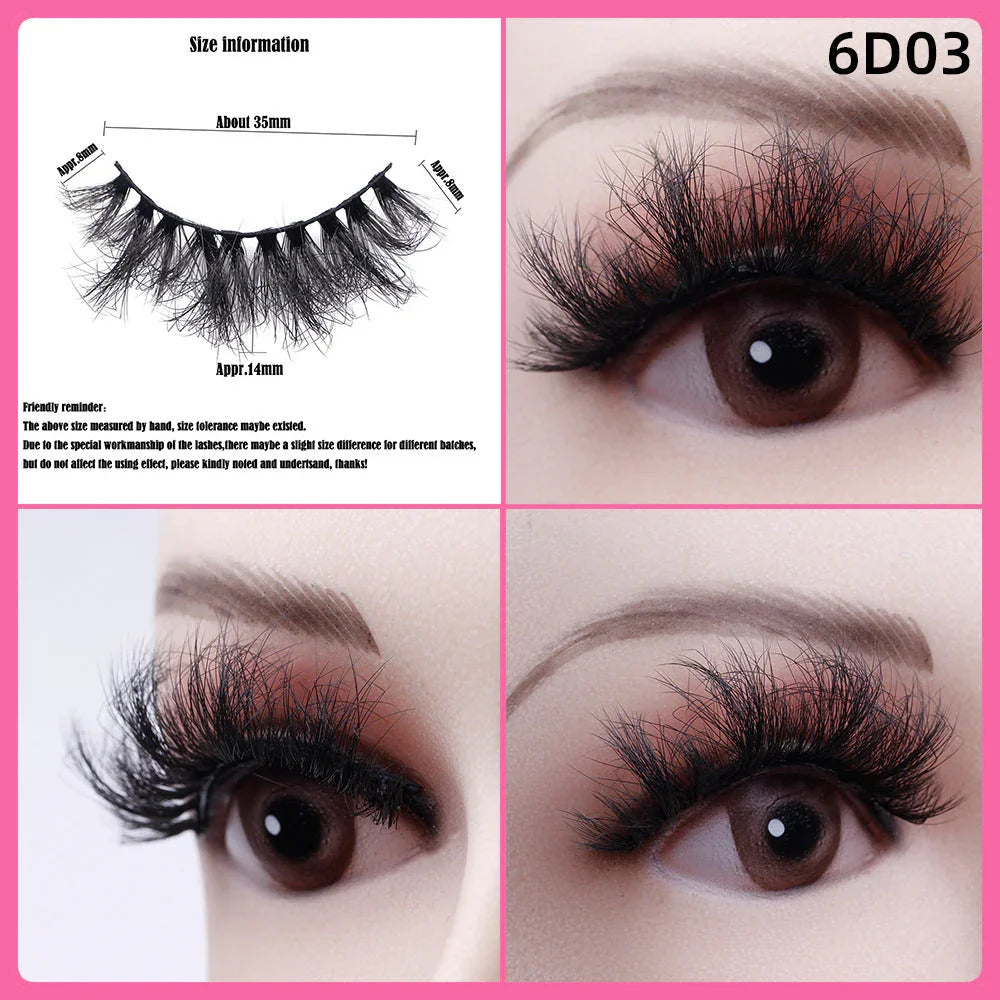 5 Pairs Of Thick False Eyelashes EX-STOCK Canada