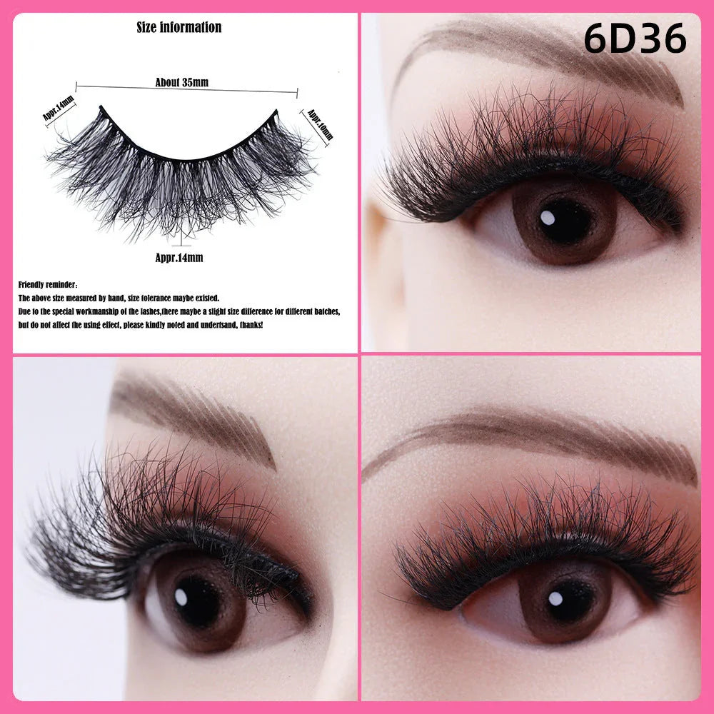 5 Pairs Of Thick False Eyelashes EX-STOCK Canada