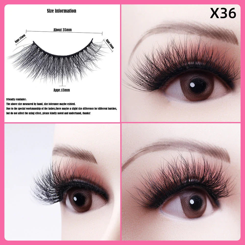 5 Pairs Of Thick False Eyelashes EX-STOCK Canada
