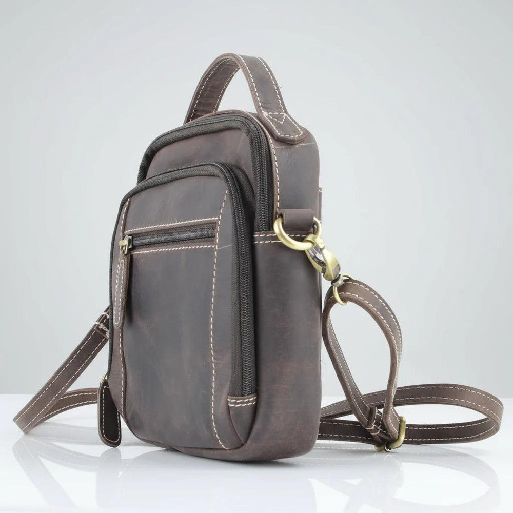 Borsa Hunter in pelle con manico superioreEX-STOCK Canada