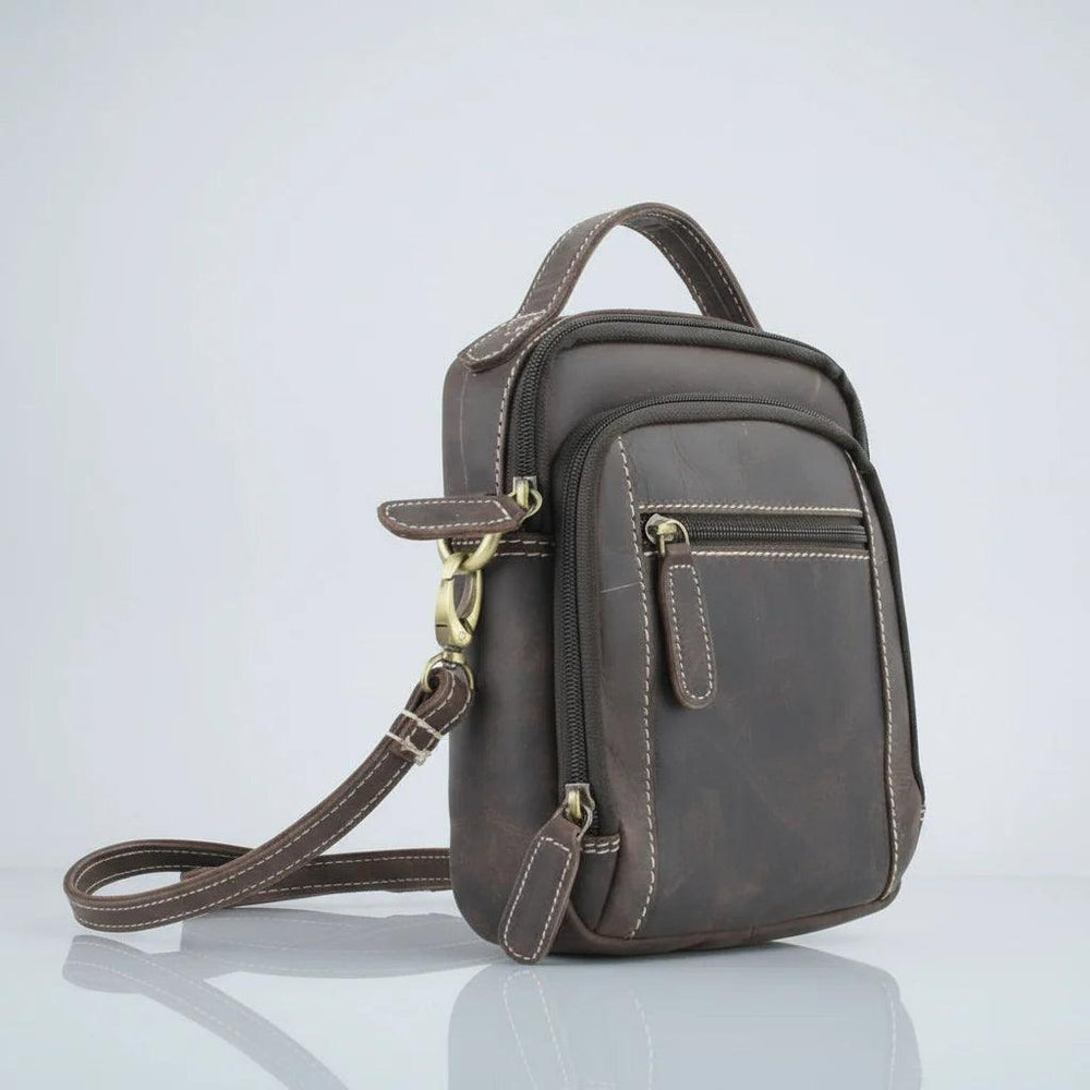 Borsa Hunter in pelle con manico superioreEX-STOCK Canada