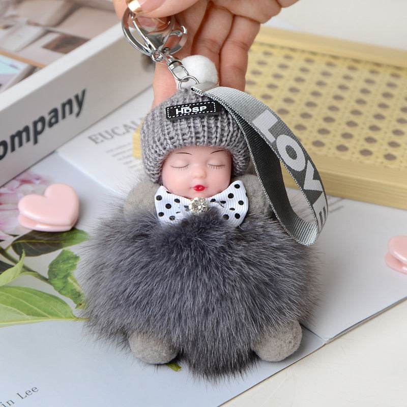 Cute Sleeping Doll Plush Doll Keychain Pendant Backpack Handbag Wallet Accessories - EX-STOCK Canada