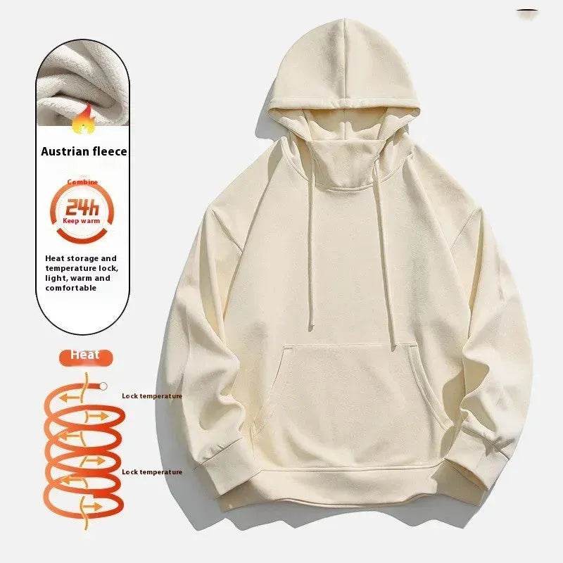 American Fleece Lined Drawstring Hoodie Sweatshirt Pullover for Men - EX-STOCK Canada