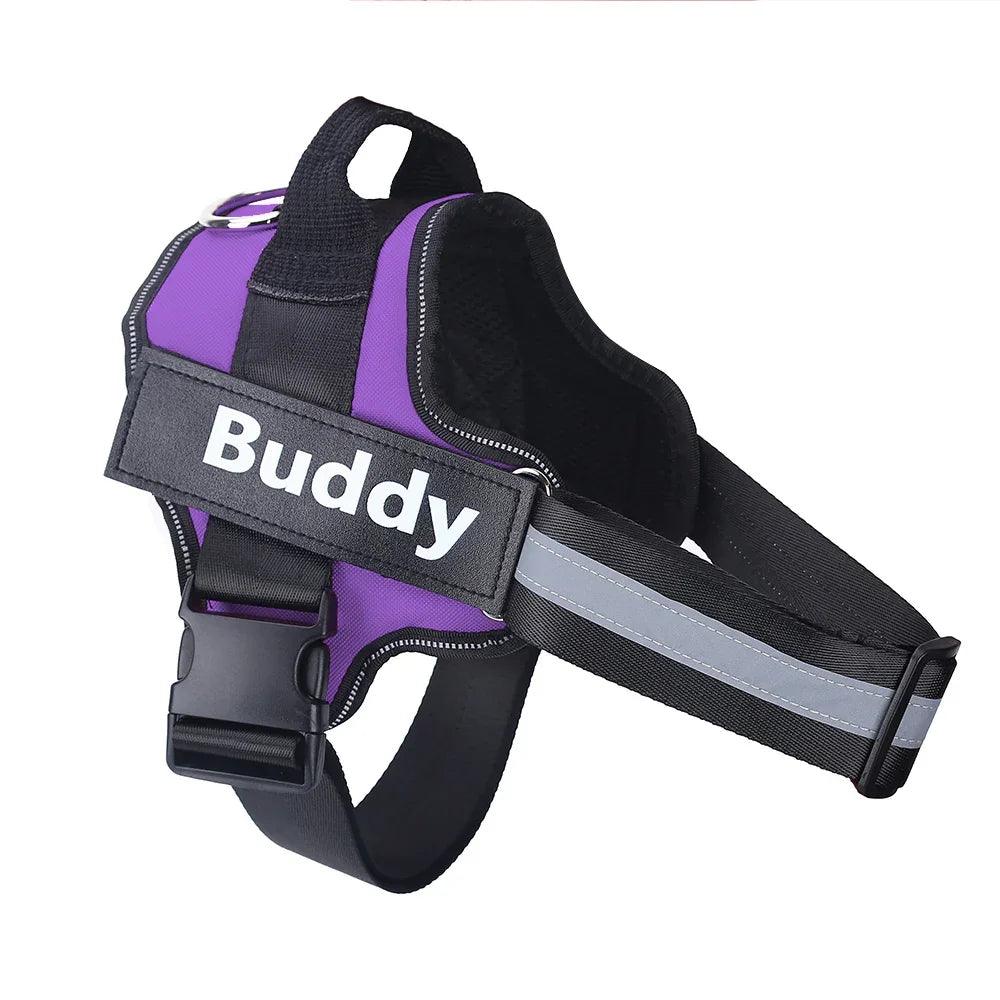 Personalized Dog Harness NO PULL Reflective Breathable Adjustable Pet Harness Vest For Small Large Dog Custom Patch Pet Supplies EX-STOCK Canada