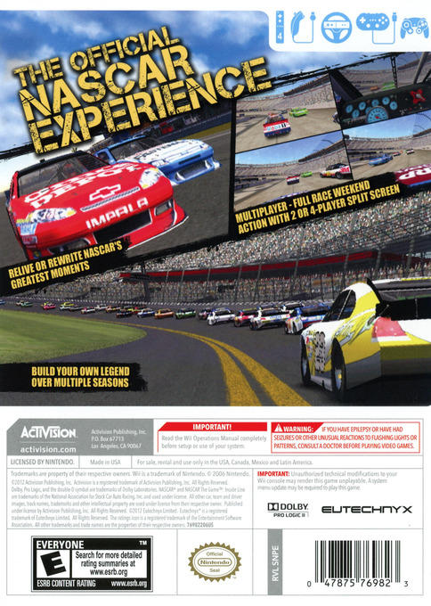 Nascar Il Gioco: Linea Interna
