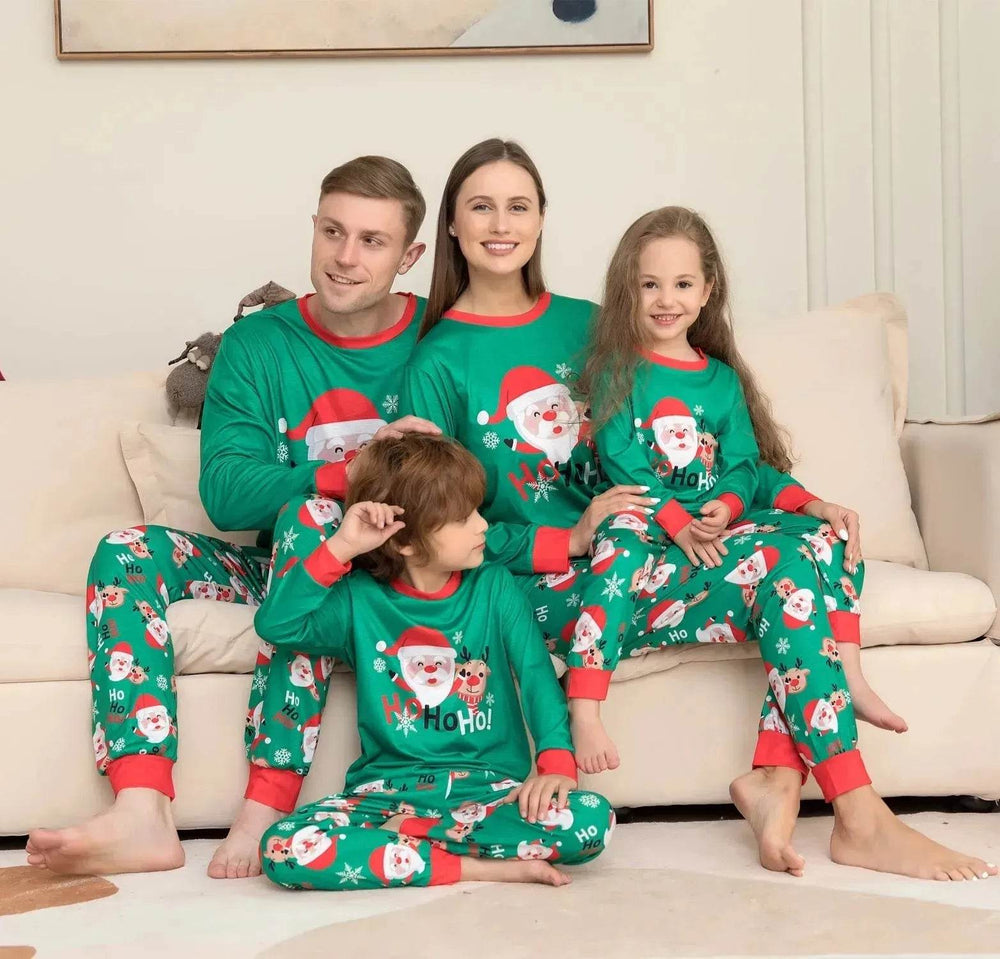 Christmas Pajamas For Family Matching Family Christmas PJs Sets Santa Claus Printed Top Sleepwear - EX-STOCK Canada