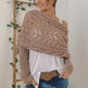 Autumn And Winter Warm Knitted Shawl Women's Hollowed-out Double Sleeve Shawl Collar Fashion Natural For Home And Party EX-STOCK Canada