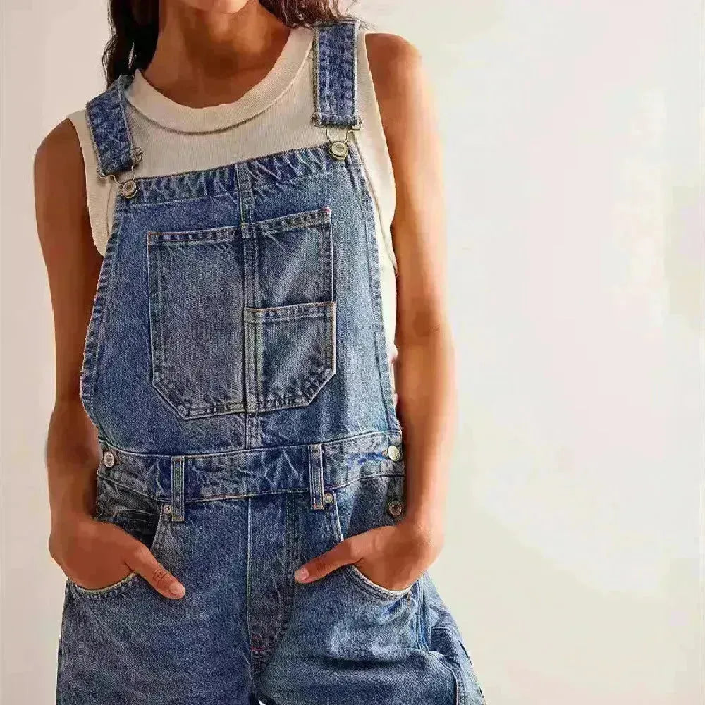 Saut-salles lâches décontractées Street Jeans Jumper Pant pantalon denim Jumper pour les femmes