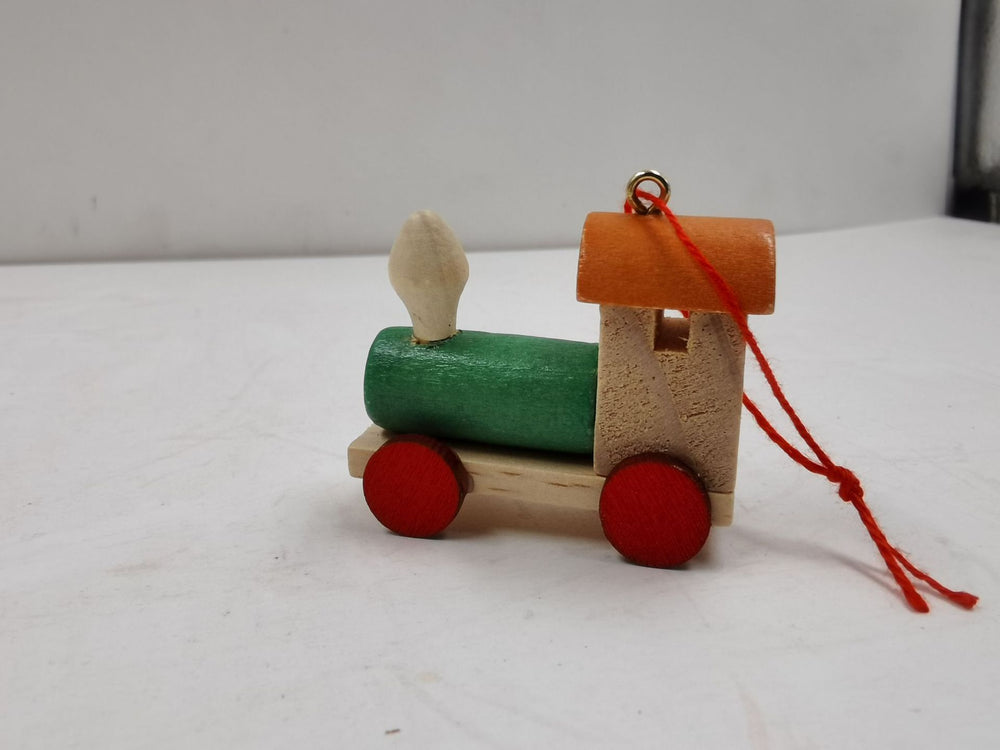 Wooden Christmas Train Decorations – Red, Green, White, Pink & Blue