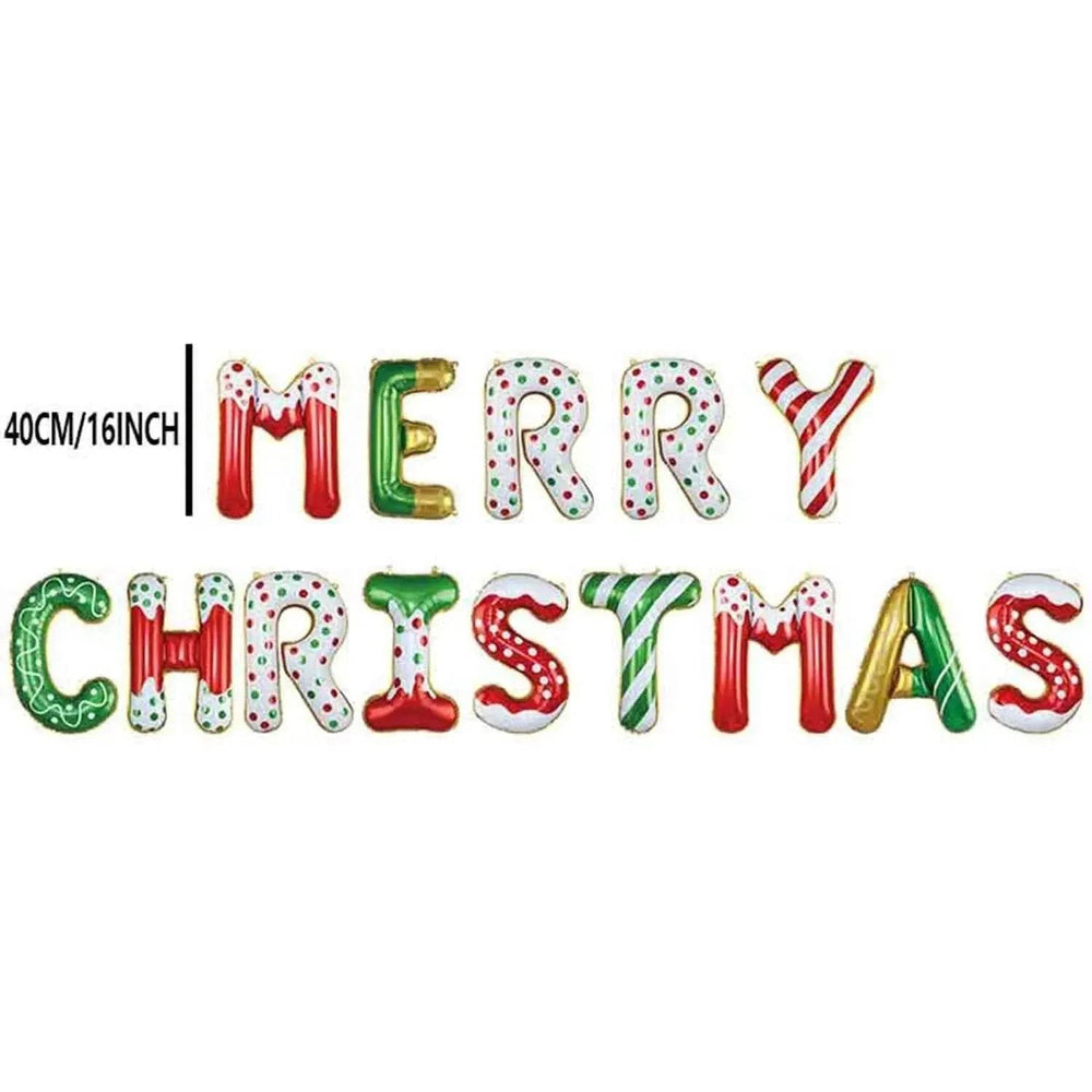 14 Pieces Of 16 Inch Candy Colored Christmas Banner Christma - EX-STOCK Canada