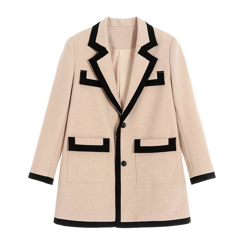 Stitching fashionable Street Blazer suit for women - EX-STOCK Canada