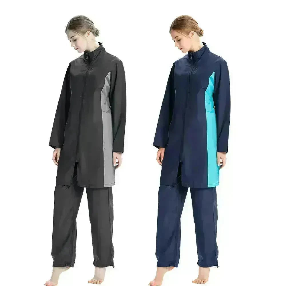 ArabSwimsuit Southeast Asia Hui Conservative Three-piece Suit Sportswear Swimming Suit EX-STOCK