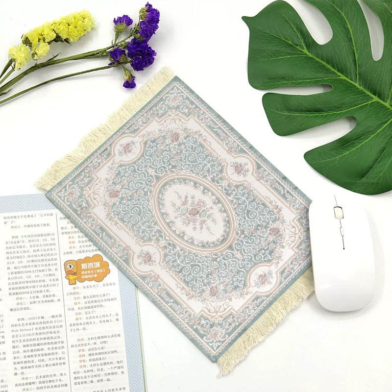 Office mouse pad, Suede fringe mouse pad Hot rubber Bohemian style - EX-STOCK Canada