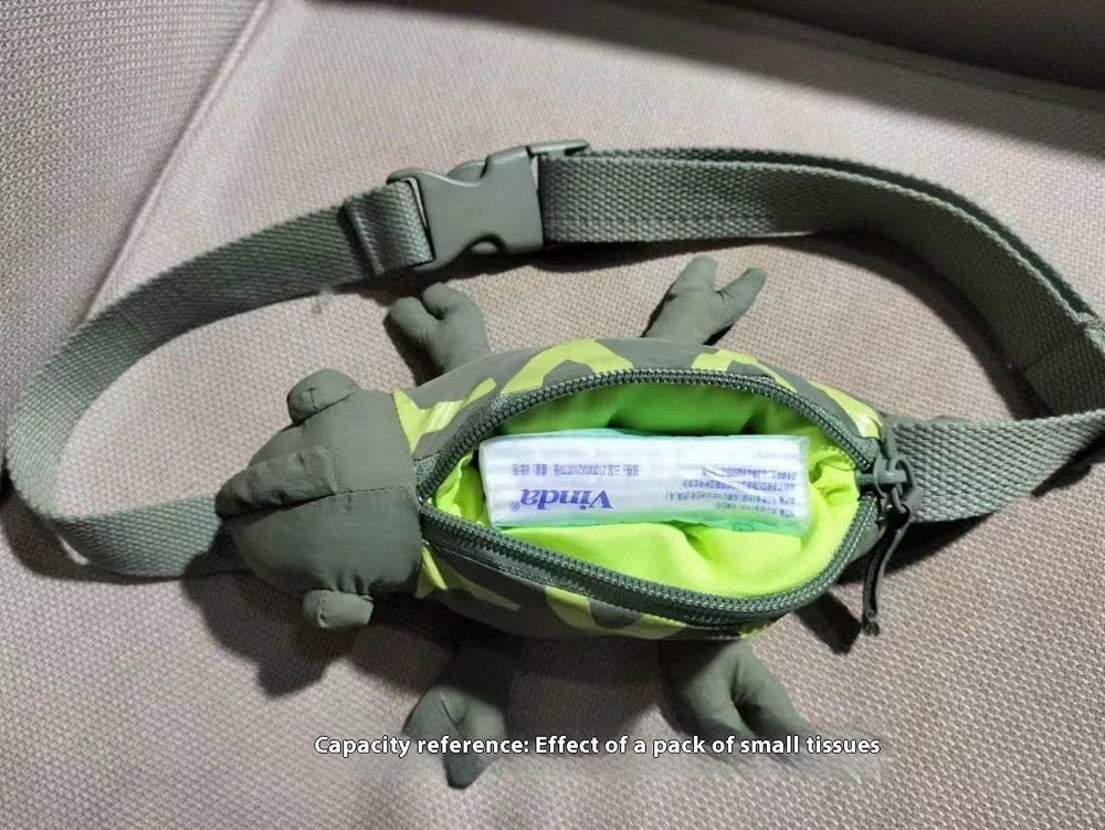 Cartoon Cute Green Lizard Bag Chameleon Children's Bags - EX-STOCK Canada