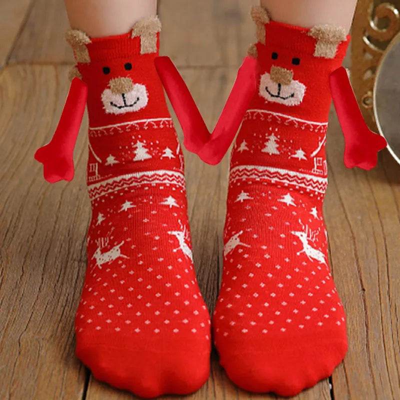 Christmas Stockings Autumn Winter Cotton Magnet Lodestone Hand Tube Socks - EX-STOCK Canada